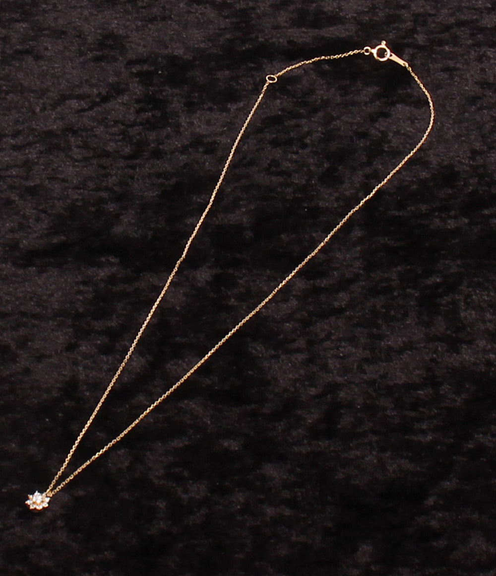 美品 TAKE-UP ネックレス K18 ダイヤ 0.13ct レディース テイクアップ