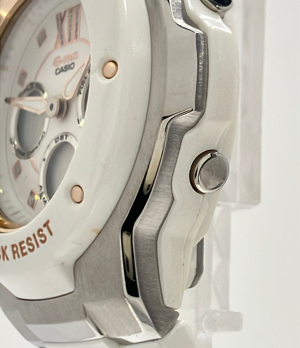 CASIO 腕時計 G-MS Baby-G クオーツ ホワイト MSG-301C レディース カシオ