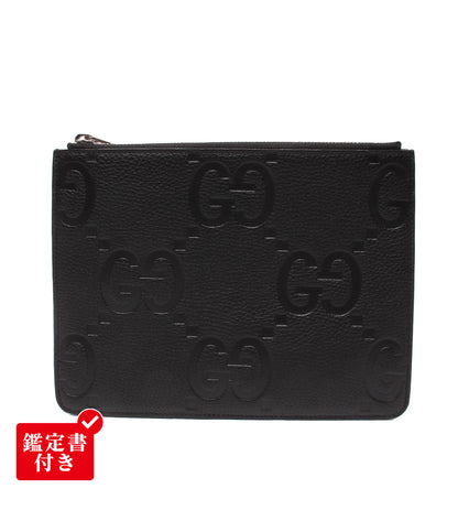 美品 GUCCI クラッチバッグ ポーチ ジャンボGG 821102 2067 メンズ レディース グッチ