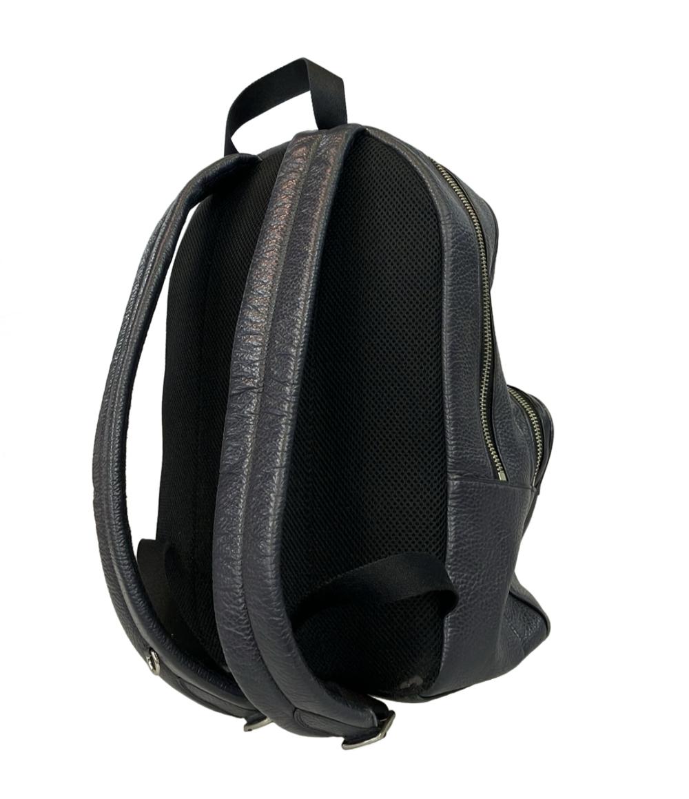 COACH ブラック レザーバックパック ハミルトン F72082 ブラック Coach F72082 Black Hamilton Pebble Leather Backpack Men for sale
