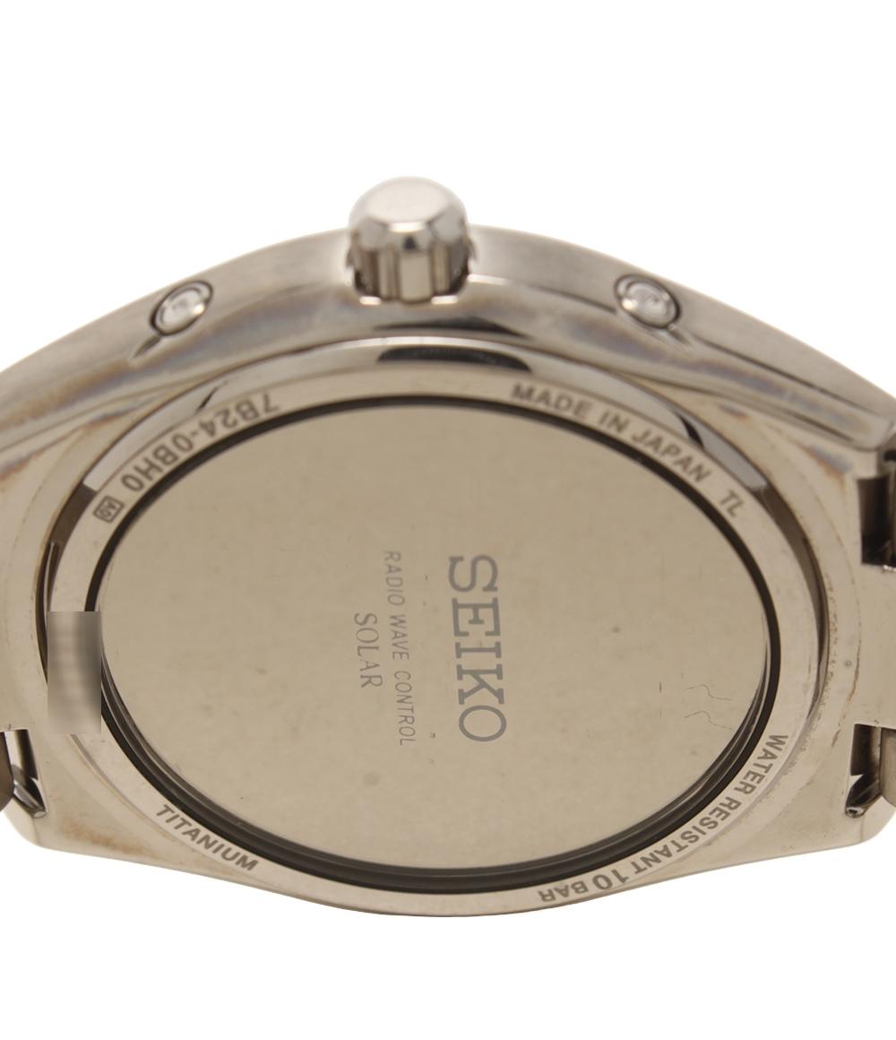 SEIKO 腕時計 ブライツ BRIGHTZ ソーラー ブラック 7B24-0BH0 メンズ
