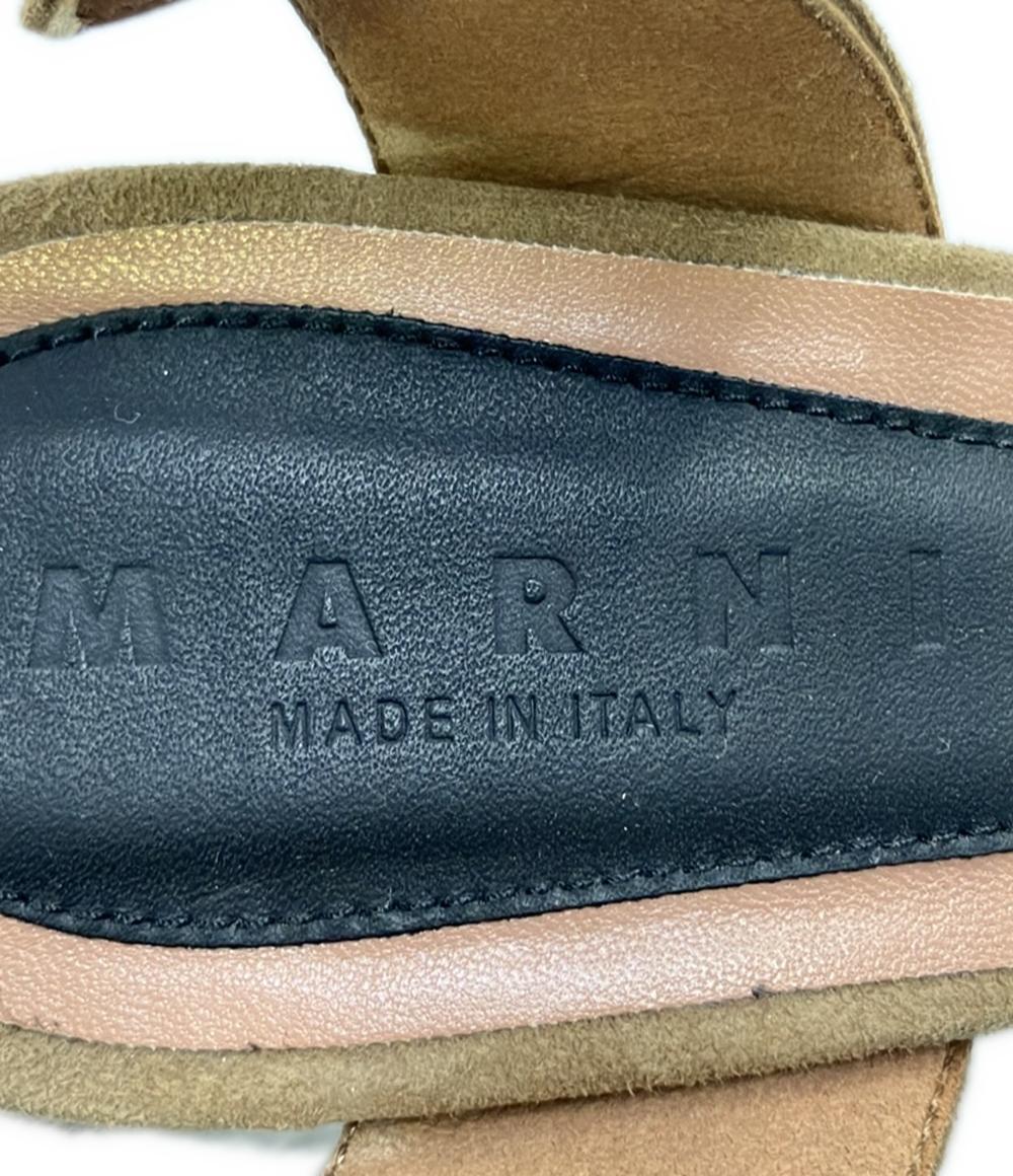 MARNI ウェッジソールアンクルストラップサンダル レディース SIZE 37 23.5(cm) マルニ