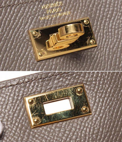 HERMES ミニ財布 小銭入れ ゴールド金具 Z刻印 ヴォー・エプソン ケリー ポケット コンパクト レディース エルメス