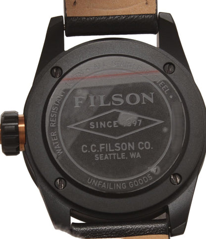 美品 FILSON 腕時計 フィールド クオーツ ブラック レディース メンズ フィルソン