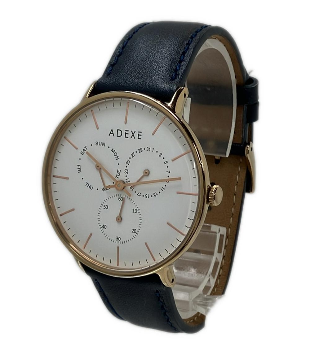 ADEXE 腕時計 クオーツ ホワイト レディース メンズ アデクス