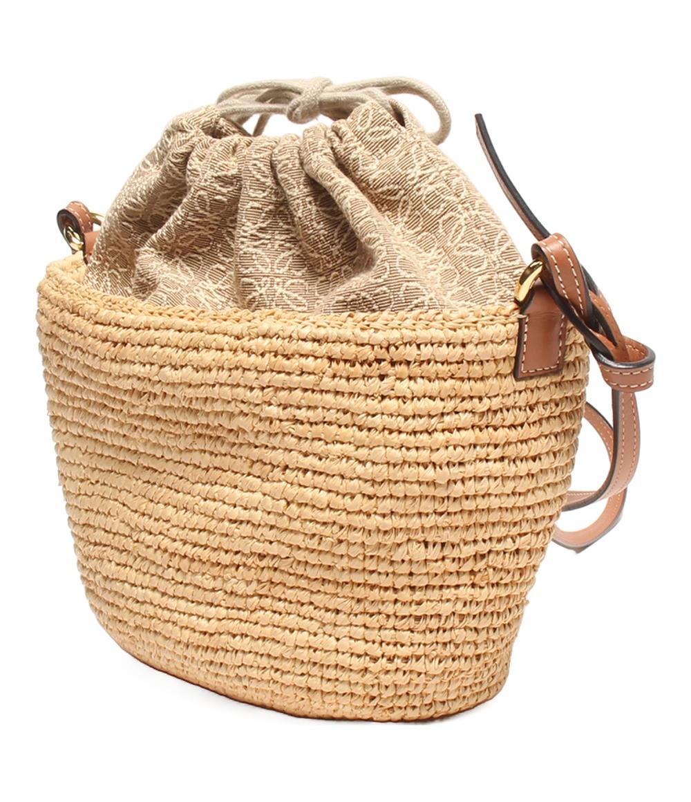 美品 ロエベ ショルダーバッグ 斜め掛け かごバッグ レディース LOEWE