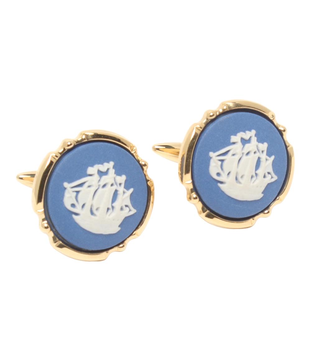 ウエッジウッド タイバー タイピン カフス 帆船 2点セット メンズ WEDGWOOD