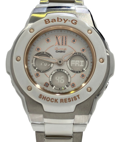 CASIO 腕時計 G-MS Baby-G クオーツ ホワイト MSG-301C レディース カシオ