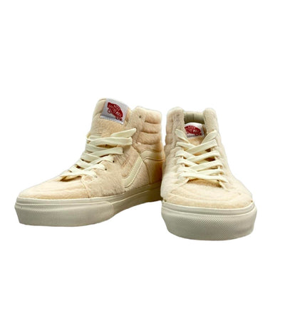 美品 バンズ ハイカットスニーカー ヘアリーファー レディース SIZE 25.0 (XL) VANS