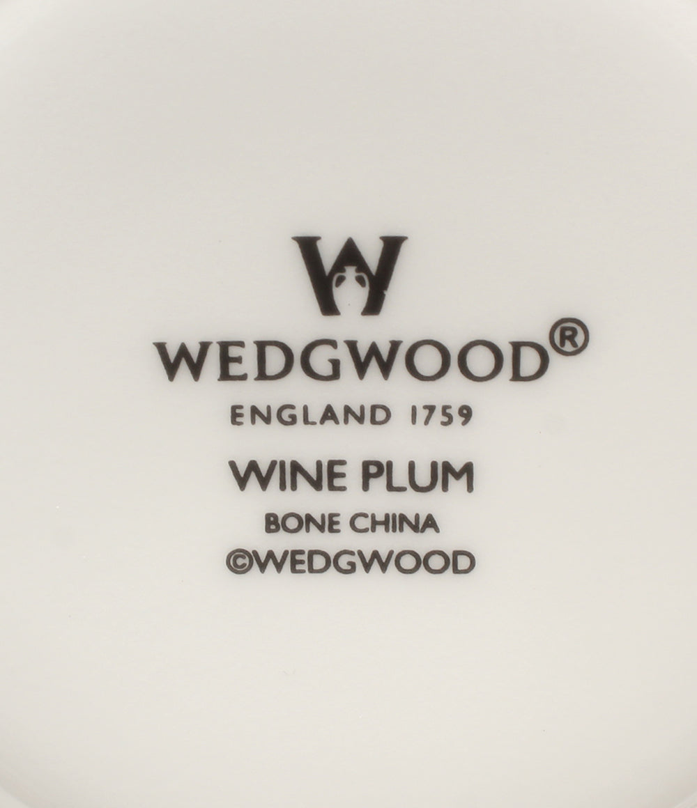 WEDGWOOD カップ＆ソーサー 2客セット ペア ワインプラム ウエッジウッド