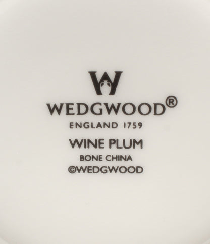 WEDGWOOD カップ＆ソーサー 2客セット ペア ワインプラム ウエッジウッド