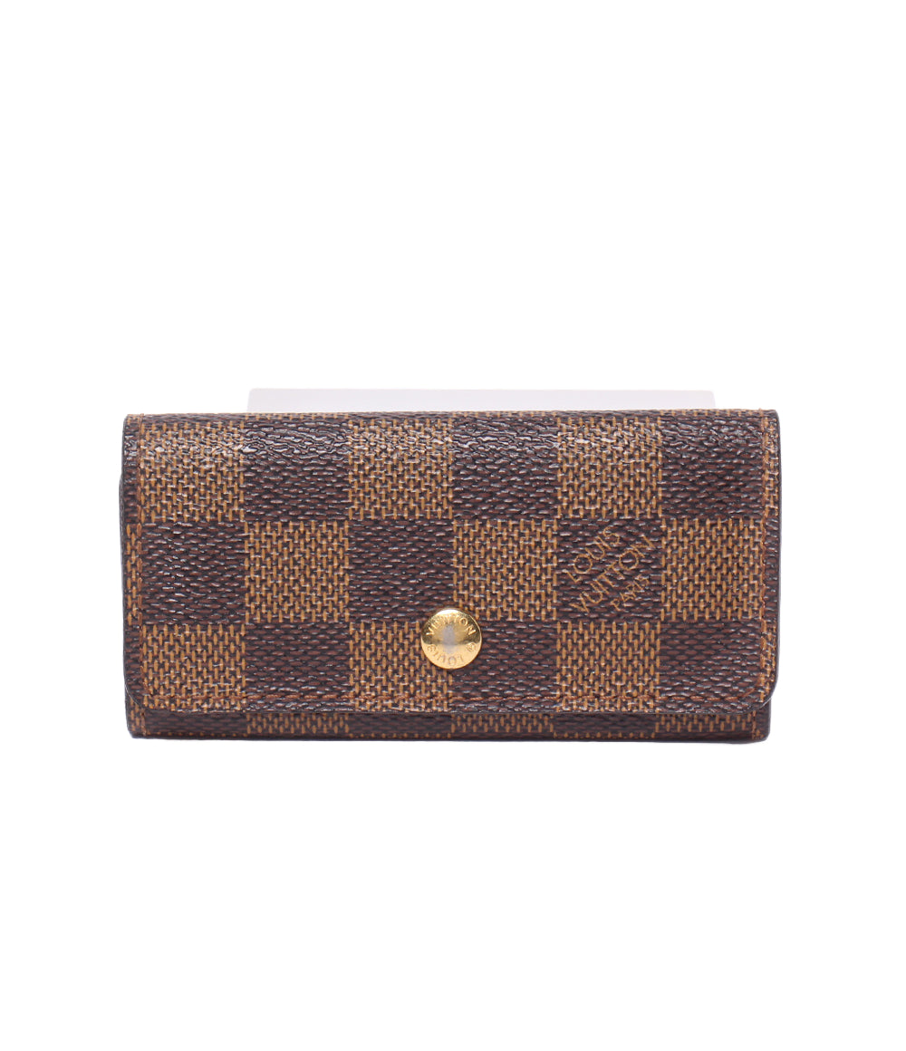 LOUIS VUITTON 4連キーケース ミュルティクレ4 ダミエ エベヌ N62631 レディース メンズ ルイ・ヴィトン