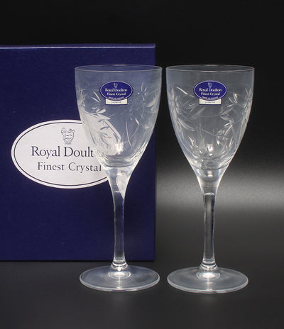 Royal Doulton ワイングラス 2点セット ペア ジャスミン ロイヤルドルトン