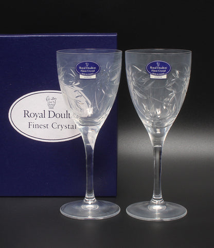 Royal Doulton ワイングラス 2点セット ペア ジャスミン ロイヤルドルトン