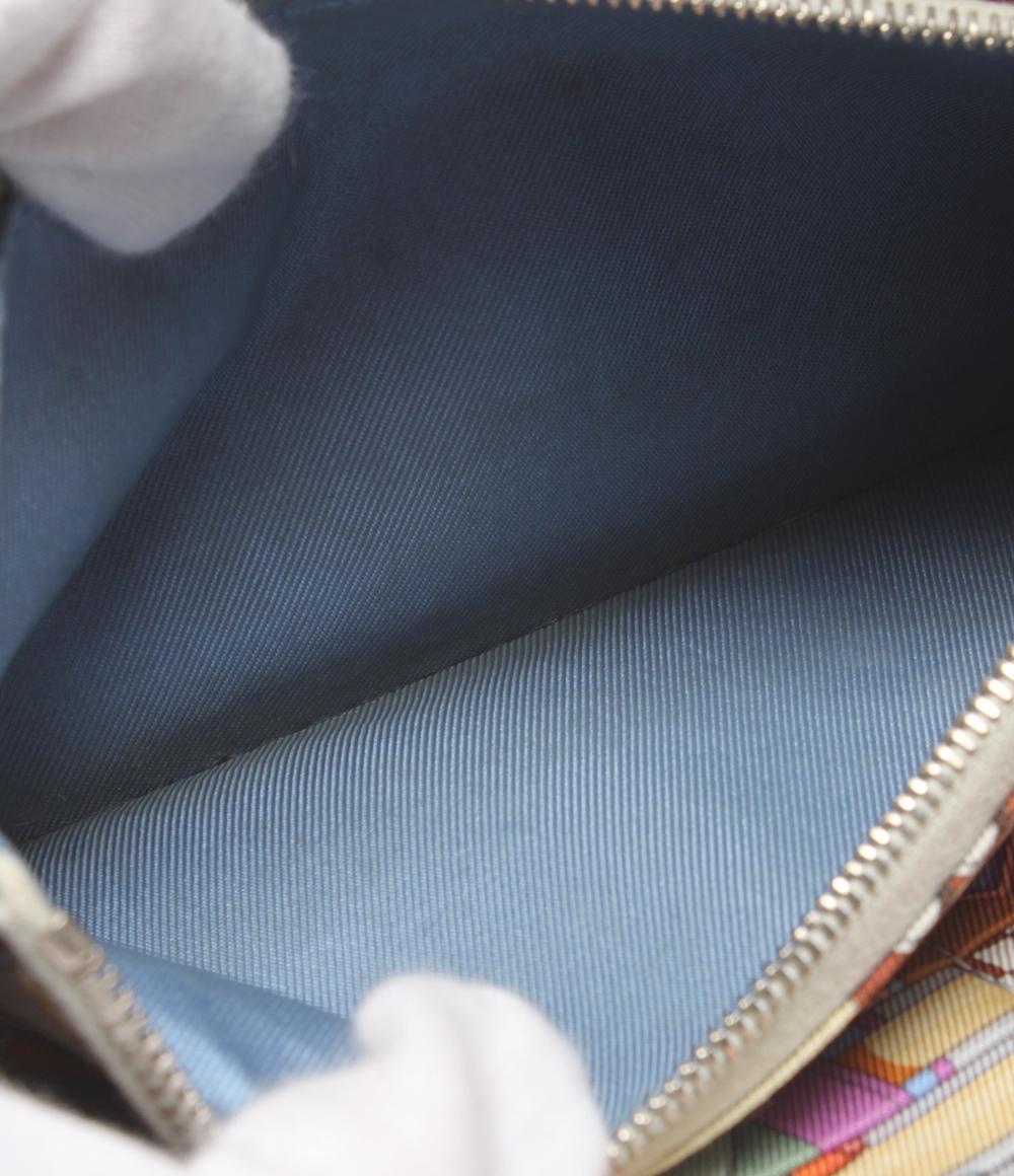 エルメス ラウンドファスナー長財布 □R刻印 シルバー金具 アザップロング シルクイン レディース HERMES