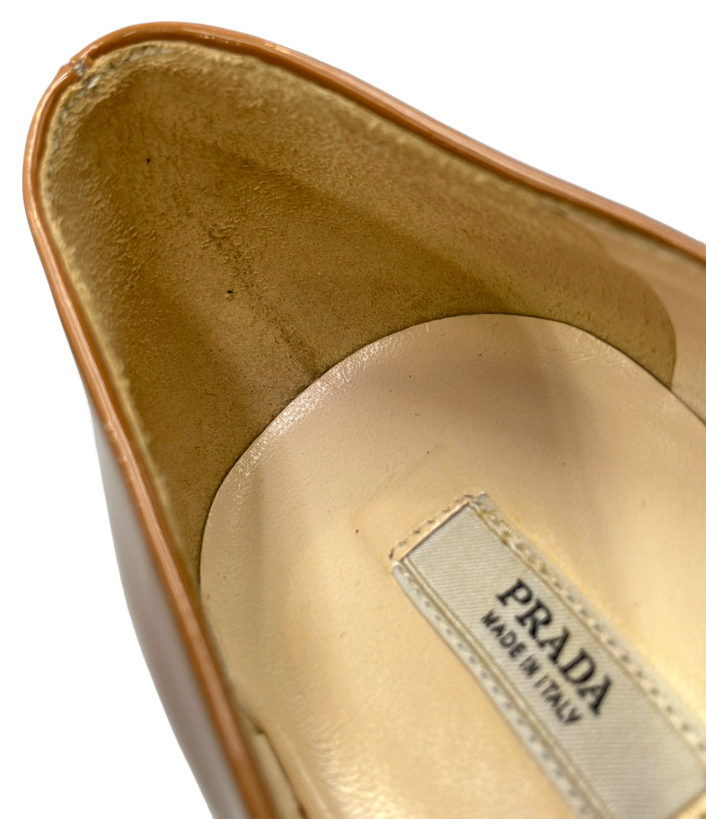 PRADA オープントゥエナメルパンプス レディース SIZE 35 (22.5cm
