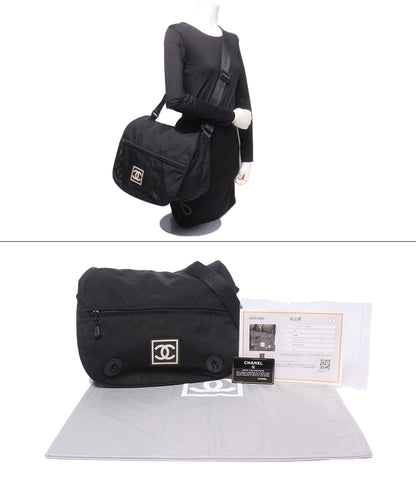 CHANEL ショルダーバッグ 斜め掛け メッセンジャーバッグ シルバー金具 8番台 スポーツライン レディース メンズ シャネル