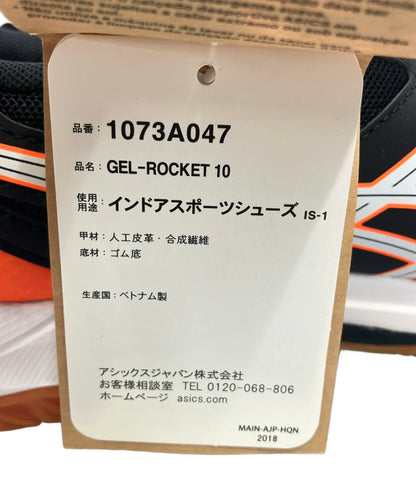 美品 asics バレーボールシューズ ゲル ロケット 10 1073A047 メンズ SIZE 27.5 アシックス