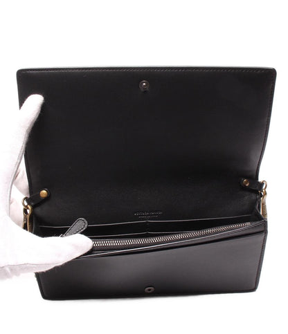 美品 ボッテガヴェネタ チェーンウォレット イントレチャート レディース BOTTEGAVENETA