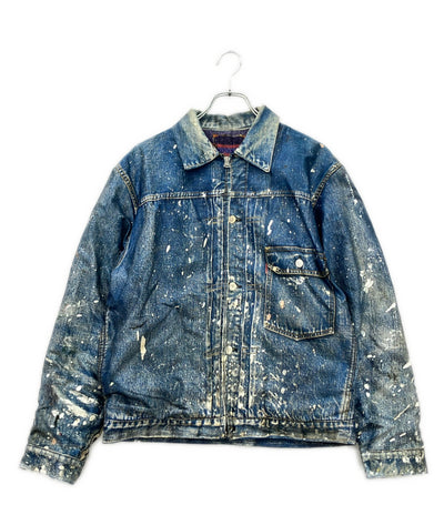 TOLQ トロンプルイユ　プリンテッドデニムジャケット メンズ SIZE 38 (S) トルク