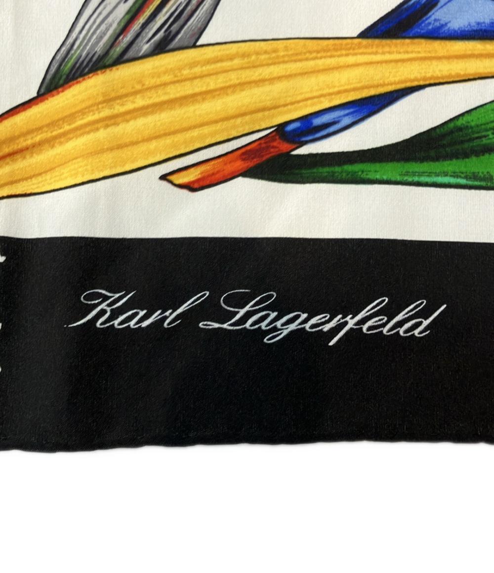 カールラガーフェルド スカーフ シルク100% レディース KARL LAGERFELD