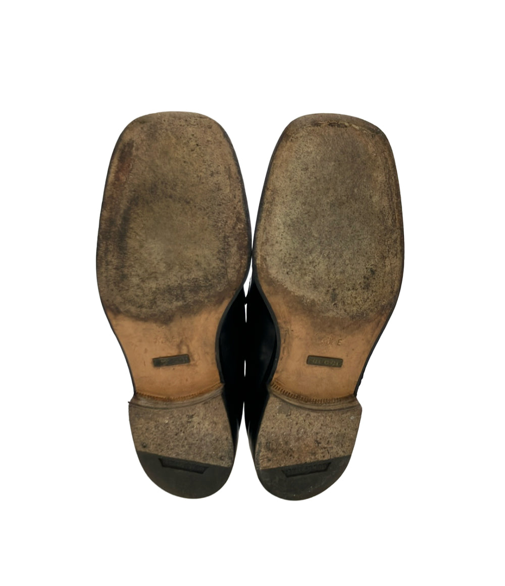 GUCCI ローファー スクエアトゥ Gプレート メンズ SIZE 41 1/2 E (26.5cm) グッチ