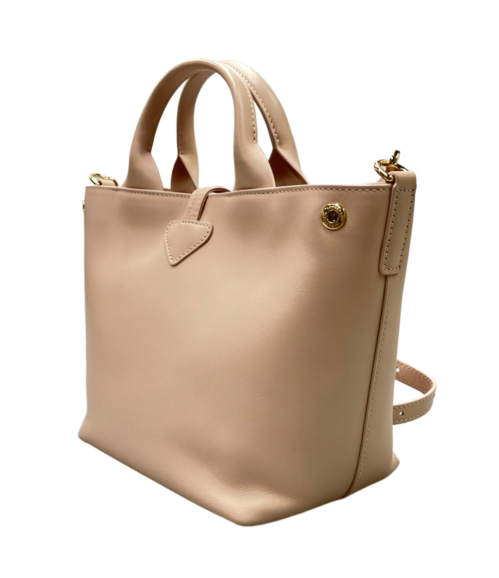 美品 Longchamp ハンドバッグ ショルダーバッグ 2WAY 斜め掛け レザー LE ROSEAU レディース ロンシャン
