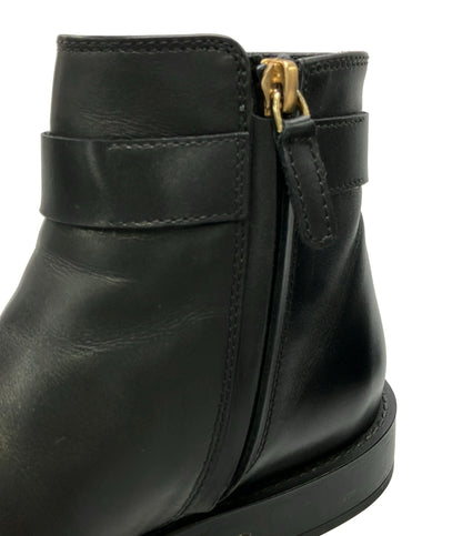 美品 TOD’S ショートブーツ サイドジップ タイムレス レディース SIZE 34 トッズ