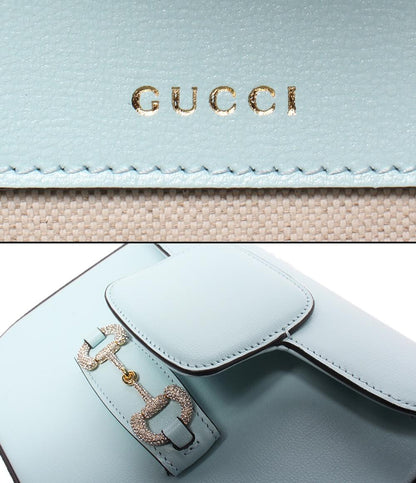 美品 GUCCI チェーンショルダーバッグ 肩掛け グッチ ホースビット1955 675801 213317 レディース グッチ
