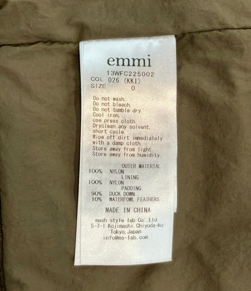 emmi atelier AYA KANEKO ecoマルチウェイダウン マフラー付き レディース SIZE 0 エミアトリエ