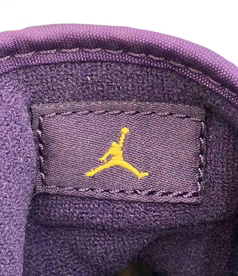 Air Jordan NIKE ハイカットスニーカー Grand Purple Varsity Maize エアジョーダン1 レトロ ハイ ストラップ 342132-571 メンズ SIZE 27.5 (L)