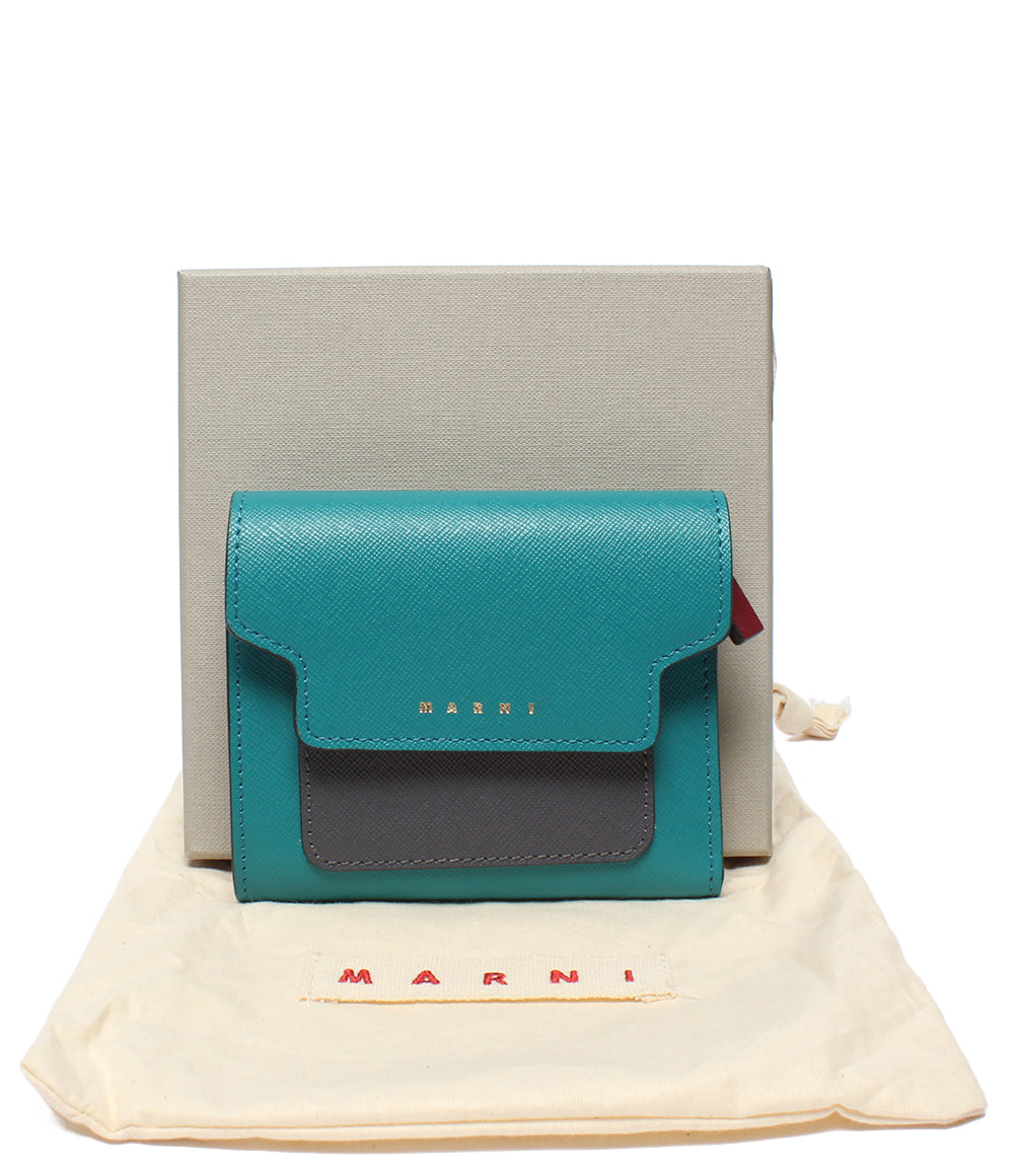 美品 MARNI 三つ折り財布 レディース マルニ