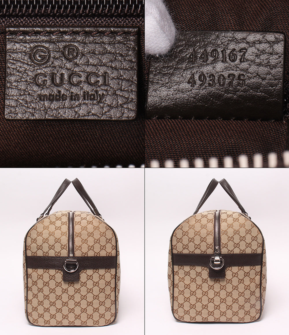 GUCCI 2WAY ボストンバッグ ショルダーバッグ 肩掛け GGキャンバス 449167 493075 メンズ レディース グッチ