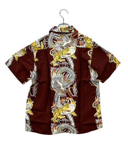 SUN SURF アロハシャツ トルネードタイガー メンズ SIZE S サンサーフ