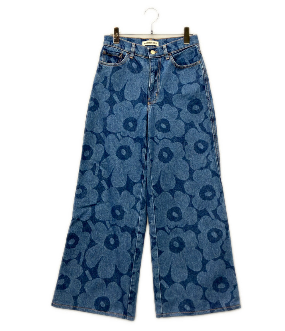 marimekko マリデニム ワイド デニムパンツ ウニッコ レディース SIZE 25 マリメッコ