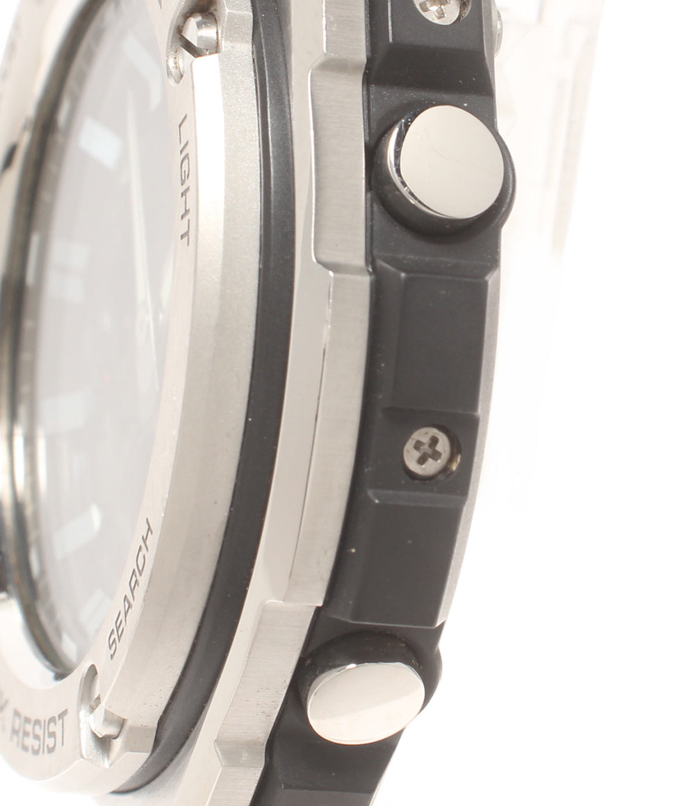 CASIO 腕時計 Gスチール G-STEEL 電波ソーラー G-SHOCK ソーラー ブラック GST-W110D メンズ カシオ
