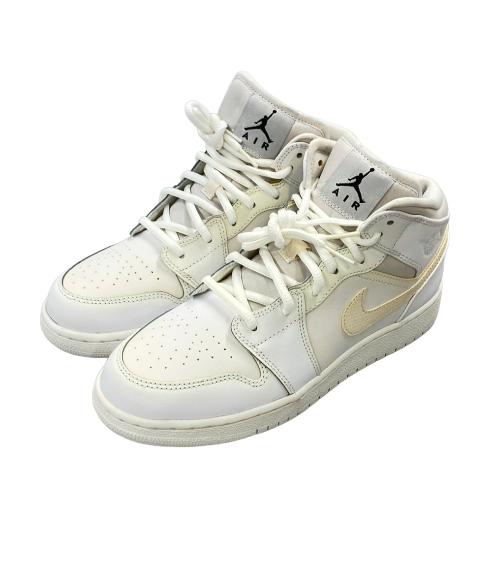 NIKE ミドルカットスニーカー AIR JORDAN 1 MID GS 554725-110 キッズ SIZE 24.5 ナイキ