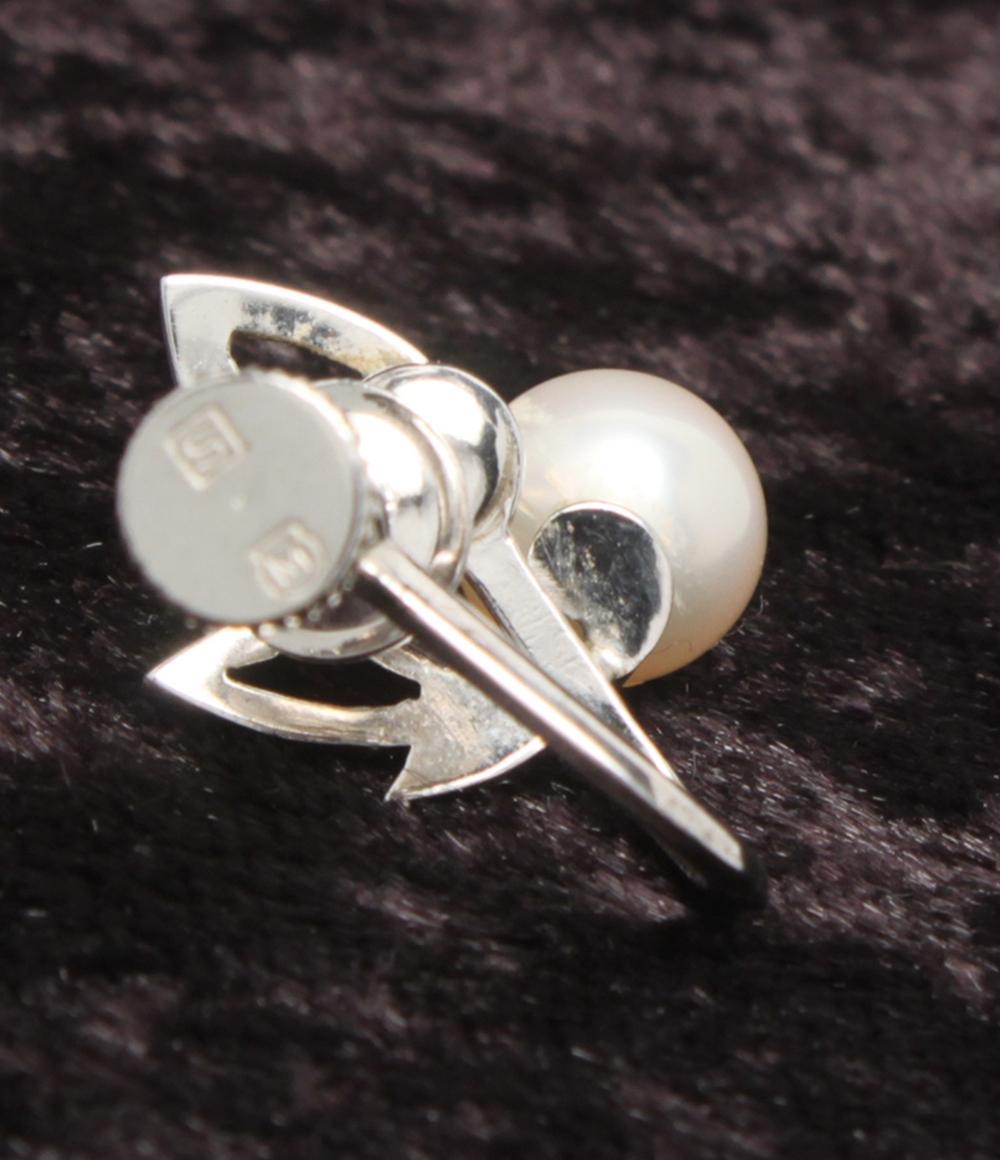 MIKIMOTO ミキモト SVイヤリング  シルバー/羽/パール    シルバーカラー レディース / 240001191624 美品 ミキモト イヤカフ イヤリング SV パール 6.5mm レディース