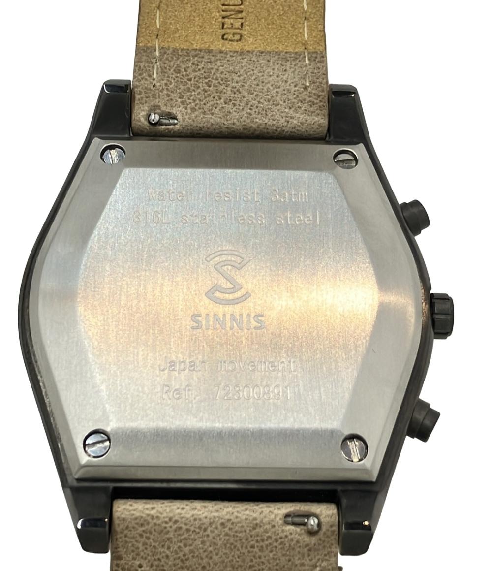 シンイズ 腕時計 クオーツ グレー 72300891 メンズ SINNIS