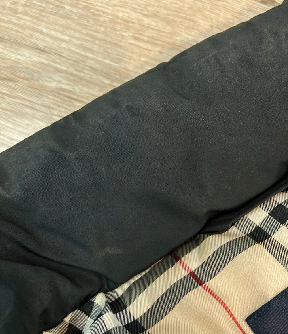 BURBERRY ダウンジャケット フード付き ジップ スナップボタン レディース SIZE M バーバリー
