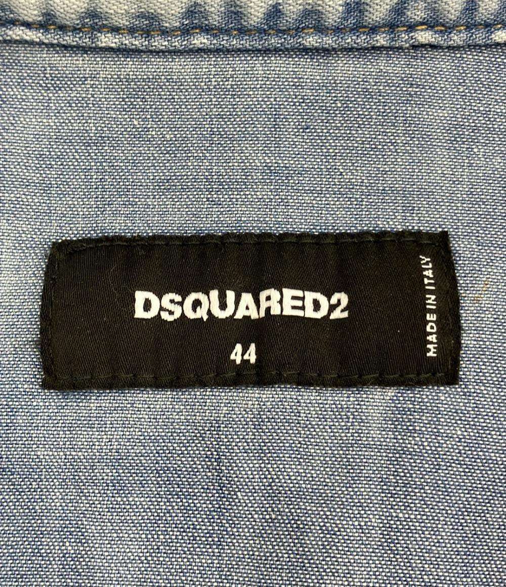 DSQUARED2 長袖 デニムシャツ ダメージ加工 メンズ SIZE 44 (S) ディースクエアード