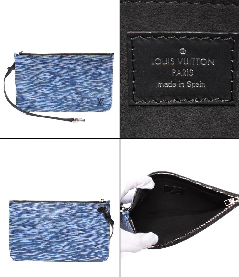 美品 LOUIS VUITTON トートバッグ 肩掛け ネヴァーフル MM エピ デニム M51053 レディース メンズ ルイ・ヴィトン