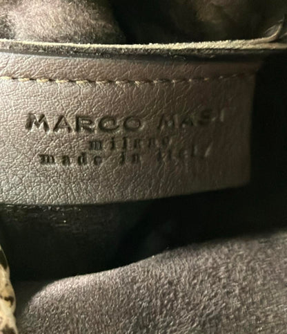 マルコマージ パイソン巾着ショルダーバッグ 肩掛け レディース MARCO MASI