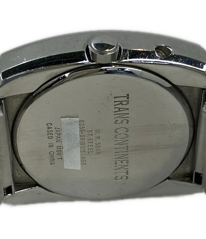 TRANS CONTINENTS 腕時計 クオーツ ブルー 6350-S018111 レディース メンズ トランスコンチネンツ
