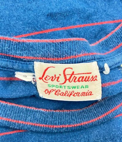 リーバイス ボーダー柄胸ポケットクルーネック半袖Tシャツ メンズ SIZE S Levi's