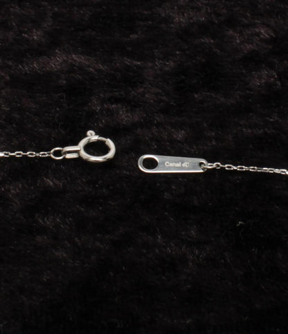 美品 canal4℃ ネックレス Pt850 ダイヤ 3P レディース カナルヨンドシー