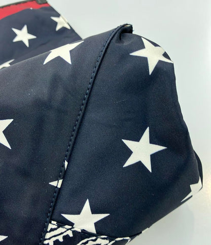 モンクレール ペイズリースター柄ナイロントートバッグ メンズ MONCLER