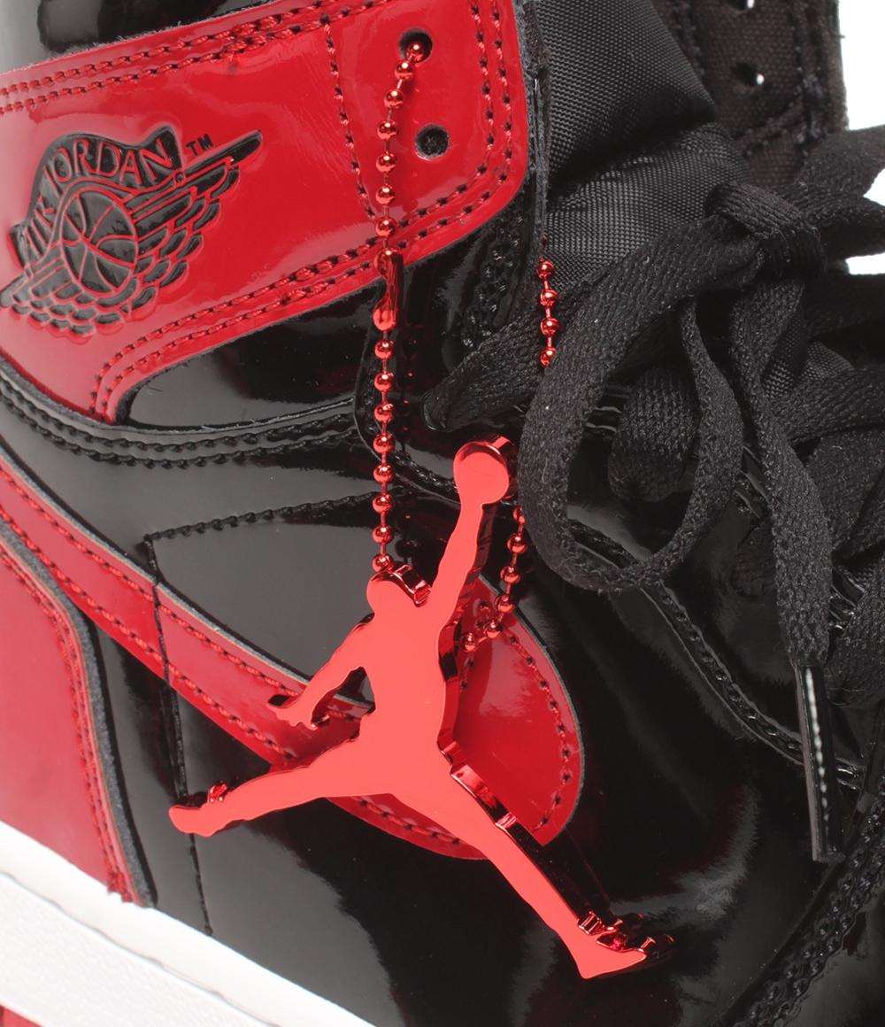美品 Air Jordan NIKE ハイカットスニーカー パテントブレッド エア