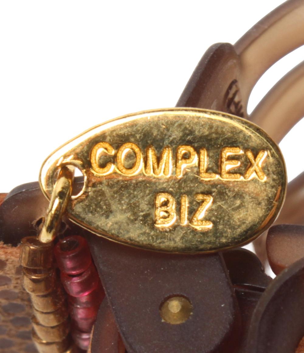 Complex Biz ブラウン ヘアクリップ 美品 COMPLEX BIZ ヘアクリップ バンスクリップ レディース