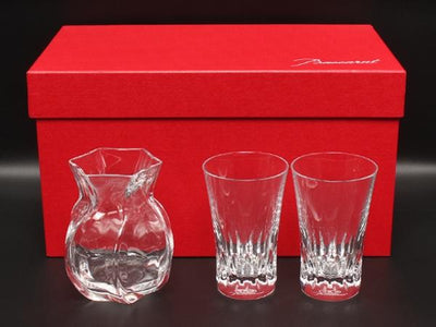 Baccarat グラス フラワーベース 花瓶 コローユ 一輪挿し 3点セット ローザ バカラ